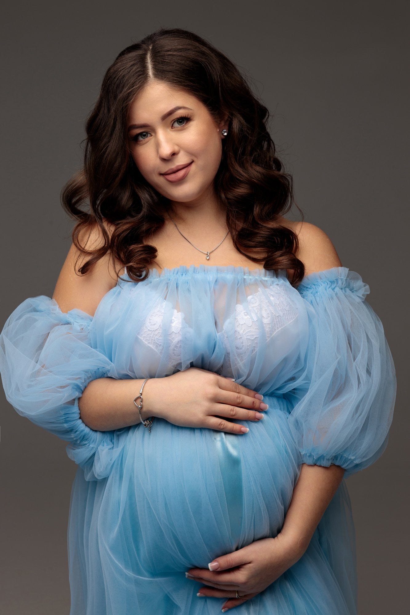 Фотосесія вагітності у студії ніжна, фото - Фотостудiя Fotox Studio
