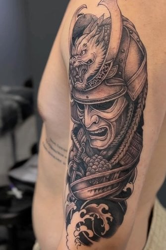 Мужские на руке рукав, фото - Тату салон Zoria Tattoo