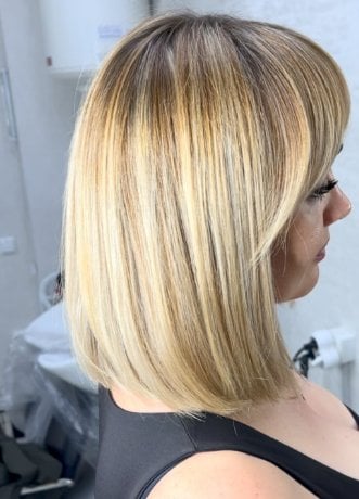 Стрижка каре жіноча з чолкою, фото - Студія краси The Salon