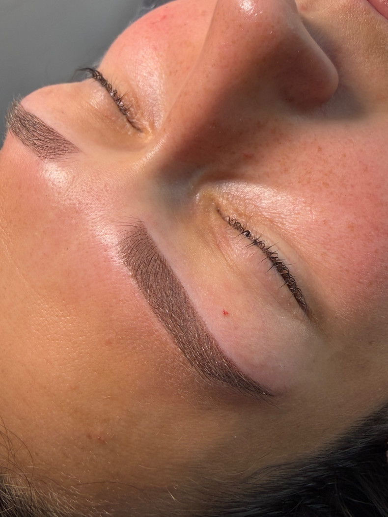 Пудровые брови перманент бровей татуаж, фото - Мастер татуажа Елизавета Тадыка