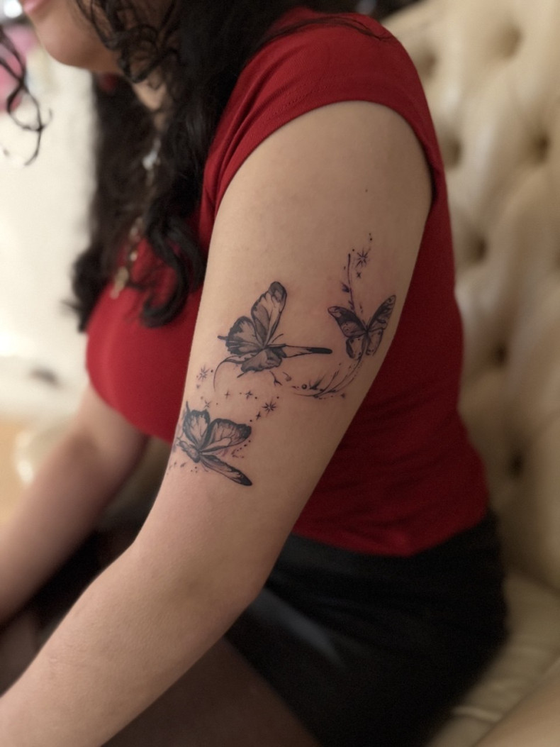 Женские на руке плече, фото - Курсы и обучение Tattoo School UA