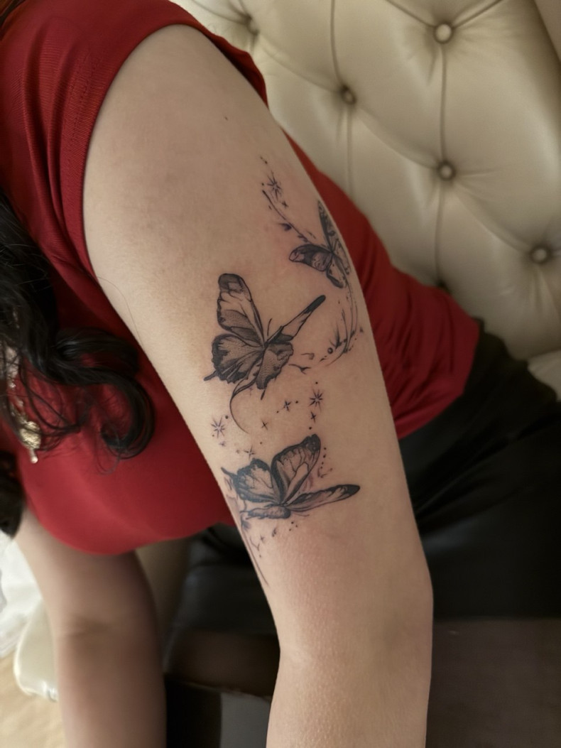 Женские на руке плече, фото - Курсы и обучение Tattoo School UA