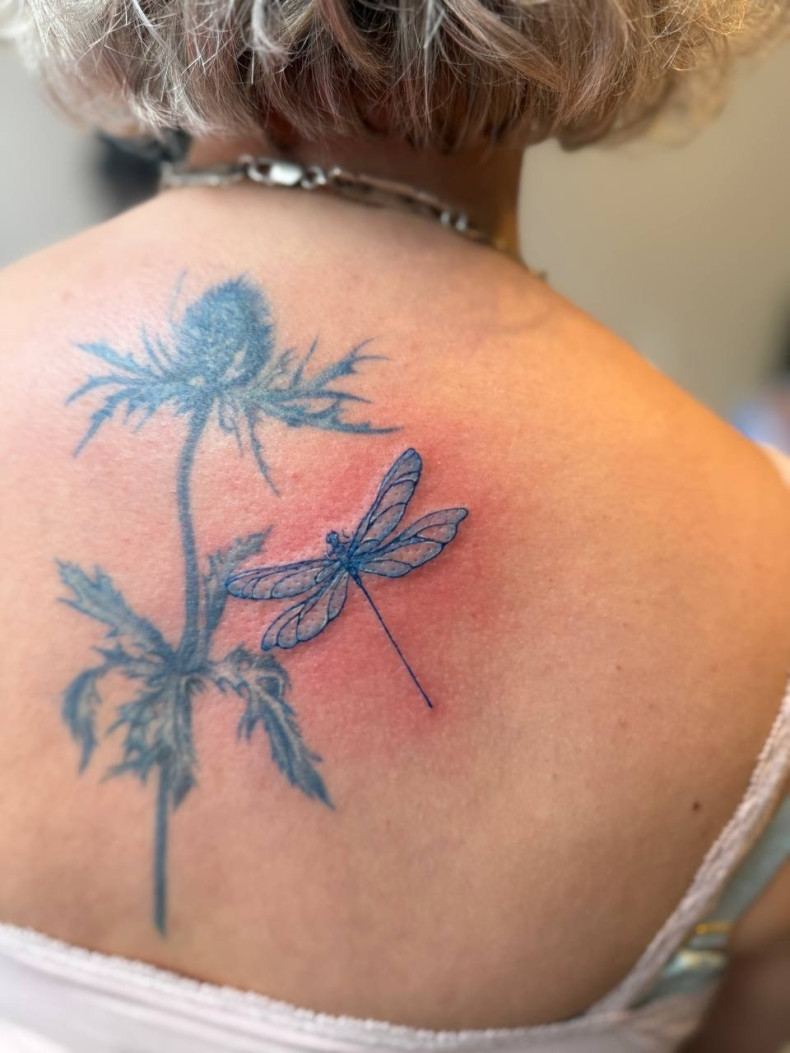 Для дівчат кольорові на спині, фото - Курси та навчання Tattoo School UA