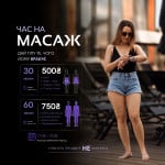Час на масаж | 30 хв — 500 грн, 60 хв — 750 грн. Косметологія LASERGOOD Дніпро