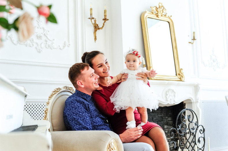 Сімейна фотосесія у студії дитяча, фото - Весільний фотограф Павло Поздняк