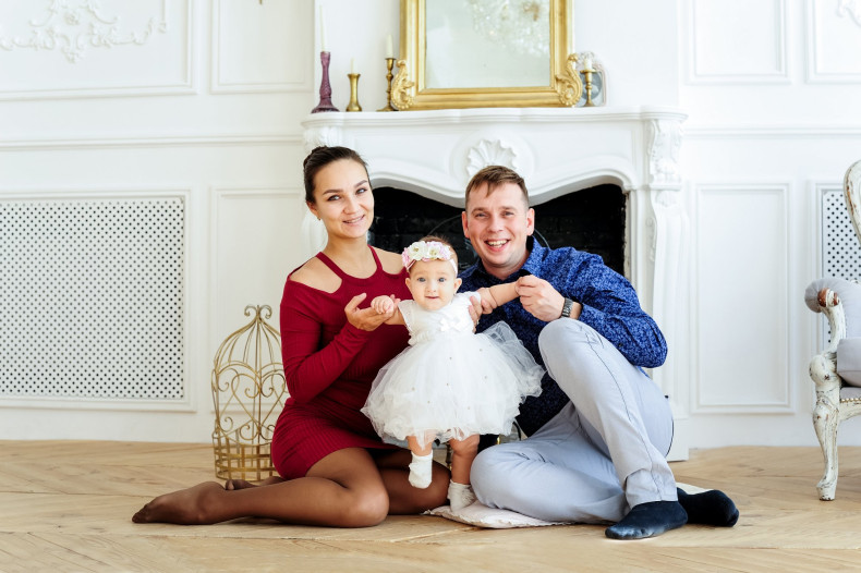 Сімейна фотосесія у студії дитяча, фото - Весільний фотограф Павло Поздняк