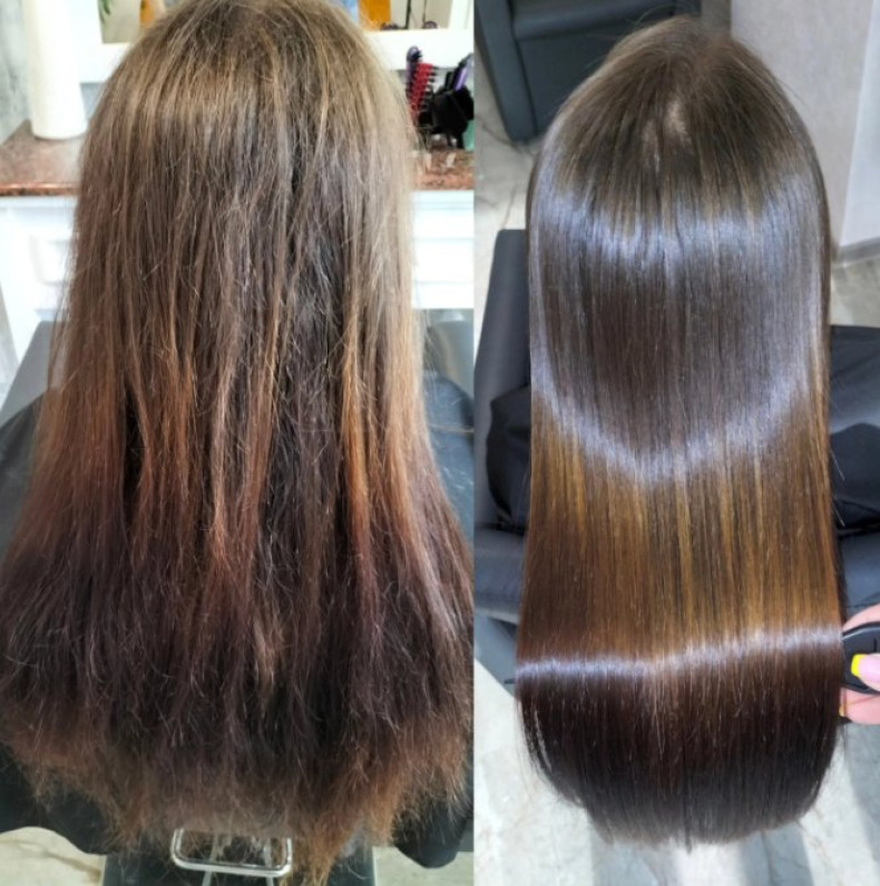 Стрижка на довге волосся укладка розтяжка кольору, фото - Салон краси Magic Hair