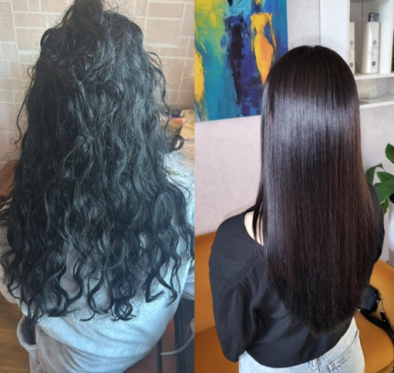 Стрижка на длинные волосы женская черные, фото - Студия красоты Magic Hair