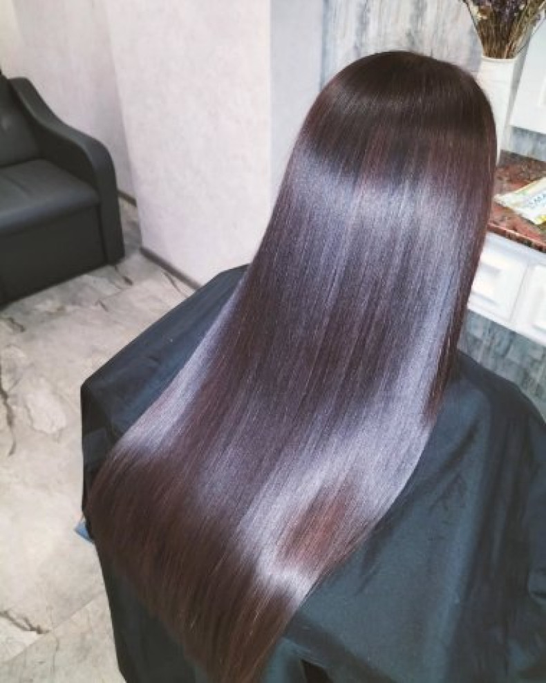 Стрижка на длинные волосы кончиков темный цвет волос, фото - Студия красоты Magic Hair