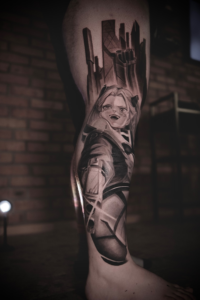 Тату and grey tattoo, фото - Тату мастер Дмитрий Масонов