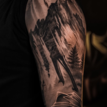 тату and grey tattoo