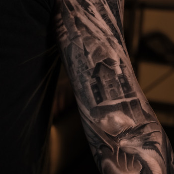 тату and grey tattoo