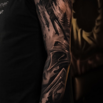 тату and grey tattoo