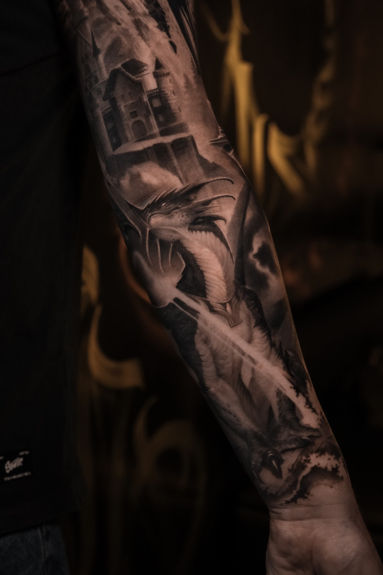 Тату and grey tattoo, фото - Тату майстер Дмитрий Масонов