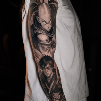 Graphic tattoo Графічне тату Рукав графіка