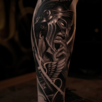 тату and grey tattoo