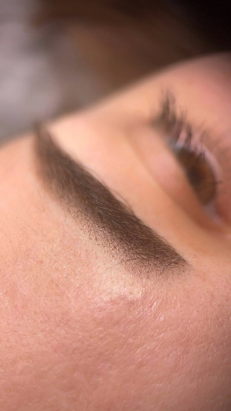 Перманент бровей татуаж пудровое напыление, фото - Бровист Диана Фролова