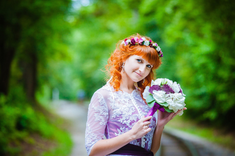 Фотосесія на природі у парку жіночна, фото - Весільний фотограф Геннадій Шевченко