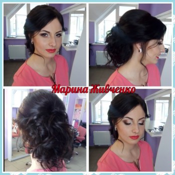 Вечерняя прическа
                    Визажист Марина Живченко Николаев