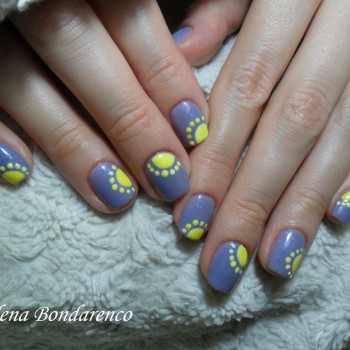 Сірий манікюр літній теплий, фото - Майстер манікюру Елена Бондаренко