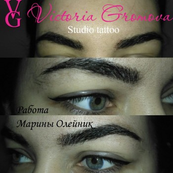 Татуаж: Век - межресничка
                    Студия татуажа Студия татуажа Виктории Громовой Харьков