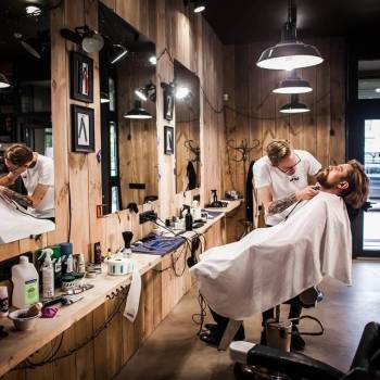 Чоловіча стрижка барбершоп оформлення брів, фото - Барбершоп Bar.t Barbershop