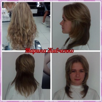 Стрижка на средние волосы шегги, фото -  Марина Живченко