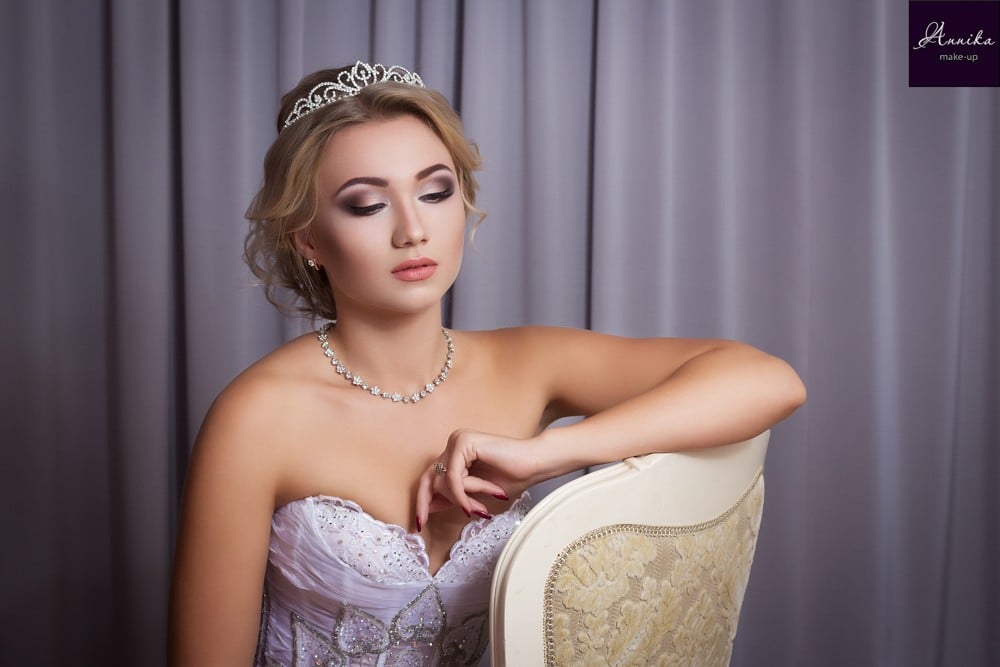 Фотосесія у студії весільна сукні, фото - Візажист Анника Романова