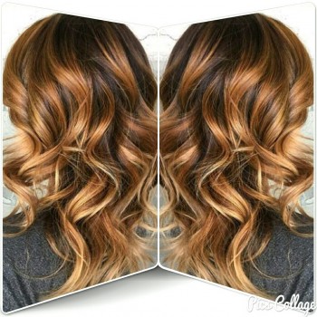 Укладка волос окрашивание женская прическа, фото -  Икона стиля