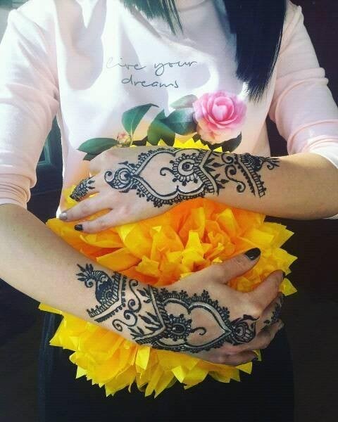 Роспись "Перчатка", фото - Викладач курсів краси Ольга