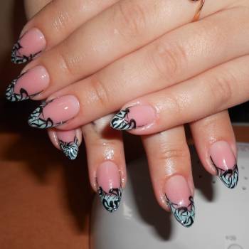 Коррекция ногтей + гельлак