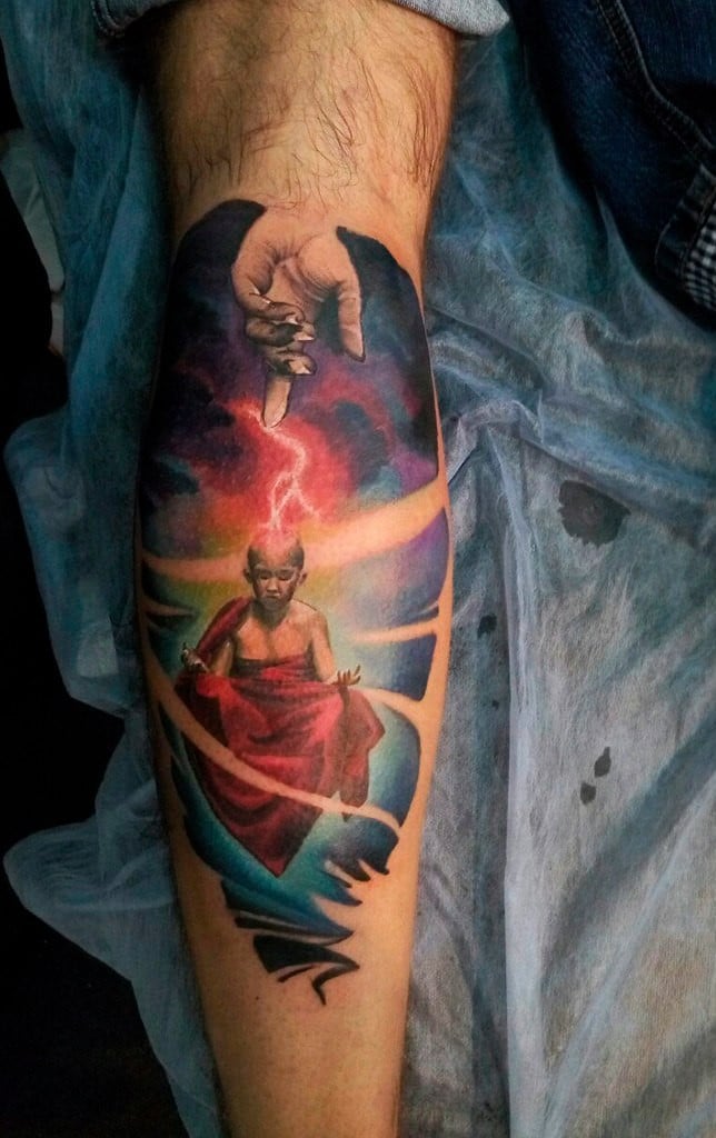 Мужские на предплечье цветные, фото -  Odessa Ink