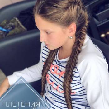 плетение волос, косички
