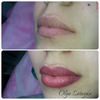 Татуаж губ увеличение, фото -  Eco-Salon