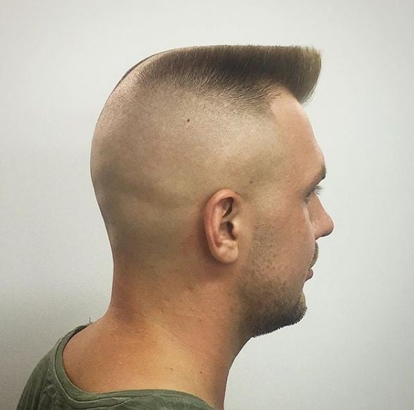 Мужская стрижка на короткие волосы фейд, фото -  Kharkov City Barbers