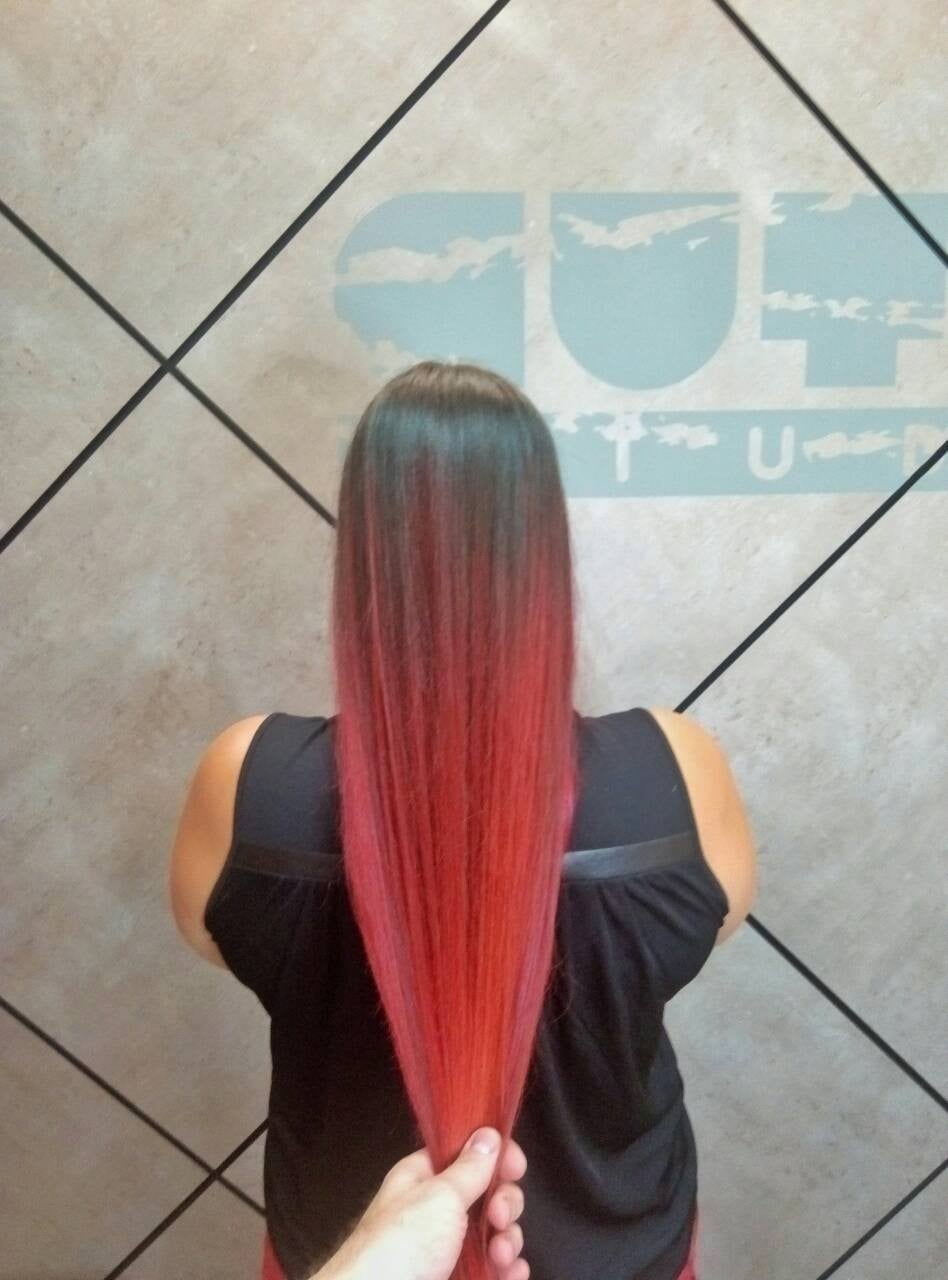 Балаяж омбре русявий колір волосся, фото -  CUTME Studio в Пуща-Водице