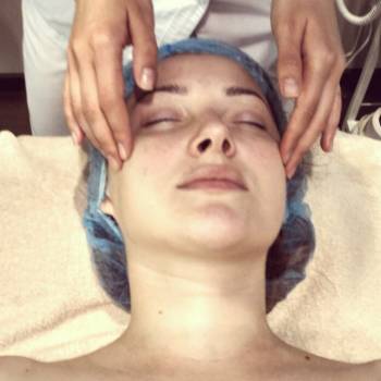 массаж лица, шеи, декольте