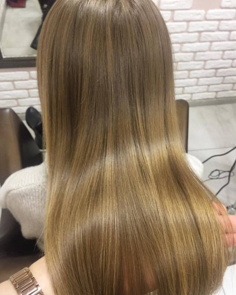 Стрижка на длинные волосы укладка волос русый цвет, фото -  Dazzling Salon
