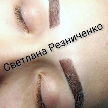 пудровые брови татуаж