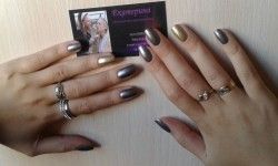 Маникюр обрезной Візажист Екатерина Журба Київ