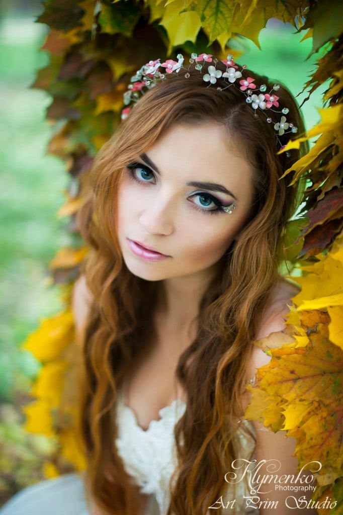Осіння фотосесія на природі у лісі, фото - Візажист Анна Доманская