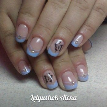 Французский/лунный маникюр
                    Майстер манікюру Алёна Лелюшок Одеса