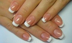 Наращивание ногтей гель-френч (руки) Салон красоты Jasmine Киев