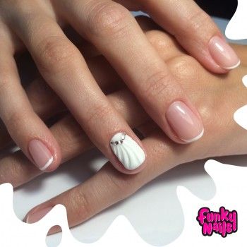 Манікюр оформлення брів нарощеннявій, фото -  Funky Nails