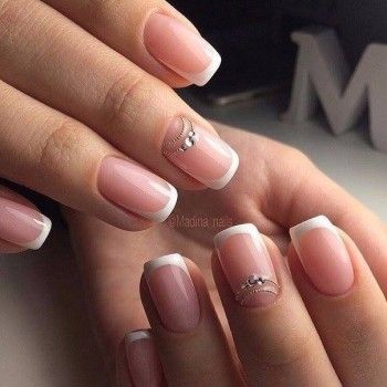 Наращивание ногтей френч
                    Салон маникюра Lem Glam Киев