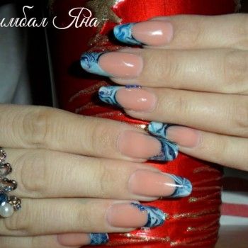 Наращивание выкладного френча
                    Ногтевая студия Yana Tsymbal Nails Studio Киев